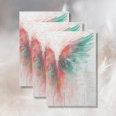 Angel Wing Etherisch Abstract Impressionisme Roze Tissuepapier