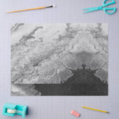 Angel Wing Heaven White Print Pattern Faux Stone Tissuepapier (Craft)