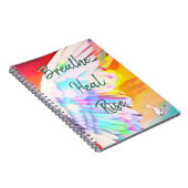 Angel Wing Rainbow - Butterfly Breathe Heal Rise Notitieboek (Rechterzijde)