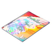 Angel Wing Rainbow - Butterfly Breathe Heal Rise Notitieboek (Linkerzijde)