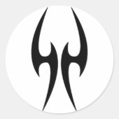 Angel Wing Ronde Sticker (Voorkant)