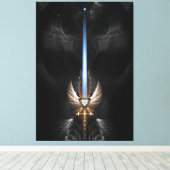 Angel Wing Sword of Arkledious DGS Canvas Afdruk (Insitu (Houten vloer))