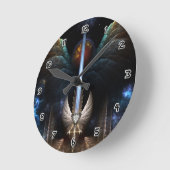 Angel Wing Sword of Arkledious IMW Wall Clock Ronde Klok (Hoek)