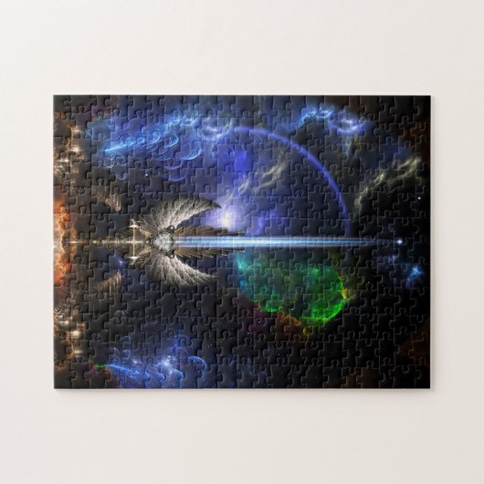 Angel Wing Sword of Arkledious Space Puzzle Legpuzzel (Horizontaal)