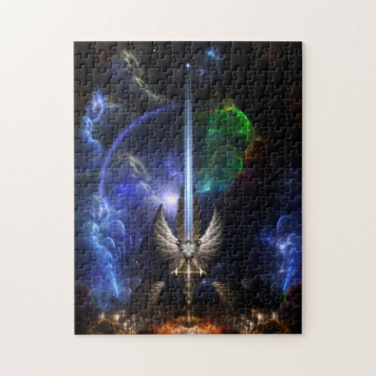 Angel Wing Sword of Arkledious Space Puzzle Legpuzzel (Verticaal)