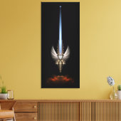 Angel Wing Sword van Arkledious SP Blk Canvas Afdr (Insitu (Woonkamer))