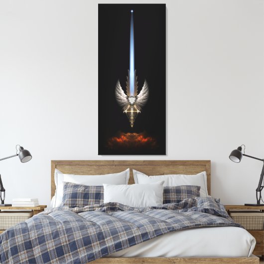 Angel Wing Sword van Arkledious SP Blk Canvas Afdr (Insitu (Slaapkamer))