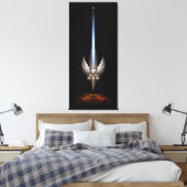 Angel Wing Sword van Arkledious SP Blk Canvas Afdr Afdruk (Insitu (Slaapkamer))