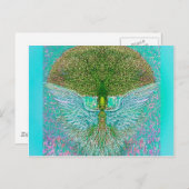 Angel Wing Tree of Life Briefkaart (Voorkant / Achterkant)