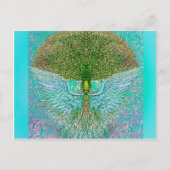Angel Wing Tree of Life Briefkaart (Voorkant)