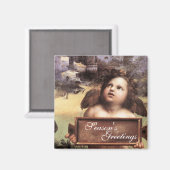 ANGEL,Winged Cherub door Raffaello Sanzio Magneet (Voorkant / Achterkant)