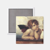 ANGEL / Winged Cherub Raffaello Sanzio Magnet (Voorkant / Achterkant)