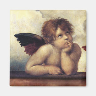 ANGEL / Winged Cherub Raffaello Sanzio Magnet