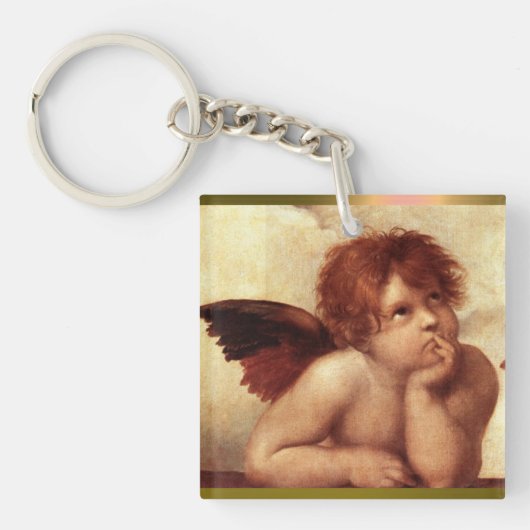 ANGEL / Winged Cherub Sleutelhanger (Voorkant)
