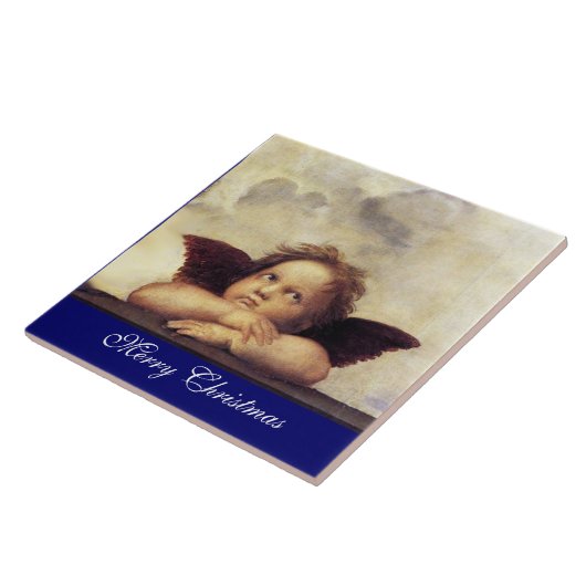 ANGEL / Winged Cherub Tegeltje (Zijkant)