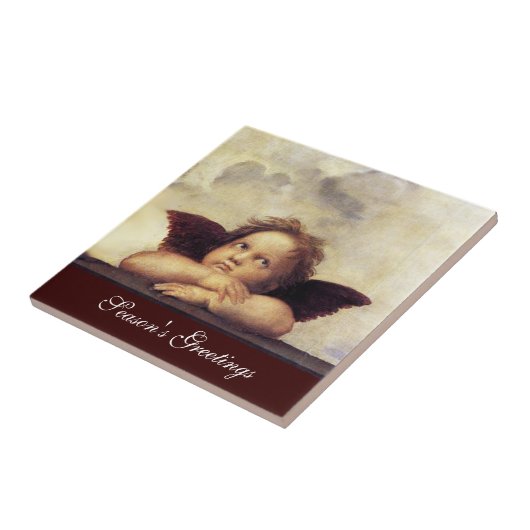 ANGEL / Winged Cherub Tegeltje (Zijkant)