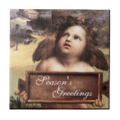 ANGEL / Winged Cherub Tegeltje (Voorkant)