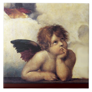 ANGEL / Winged Cherub Tegeltje