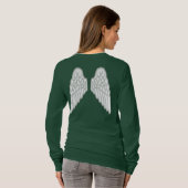 Angel Wings - 1 Corinthians 13:13 Bijbelverse T-shirt (Achterkant volledig)