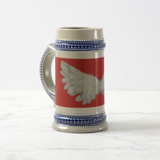 Angel Wings 22 oz Stein Bierpul (Voorkant links)