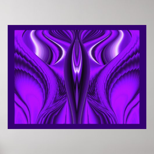 Angel Wings, Abstracte Fantasy Rainbow Art Poster (Voorkant)
