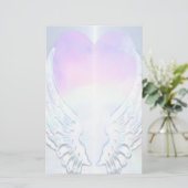 Angel Wings-achtergrond Briefpapier (Staand voorkant)