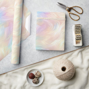 Angel Wings Aqua Blauw Roze Cadeaupapier