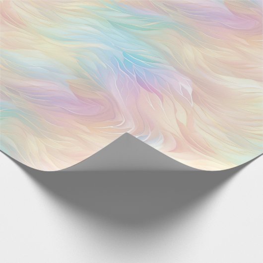 Angel Wings Aqua Blauw Roze Cadeaupapier (Hoek)