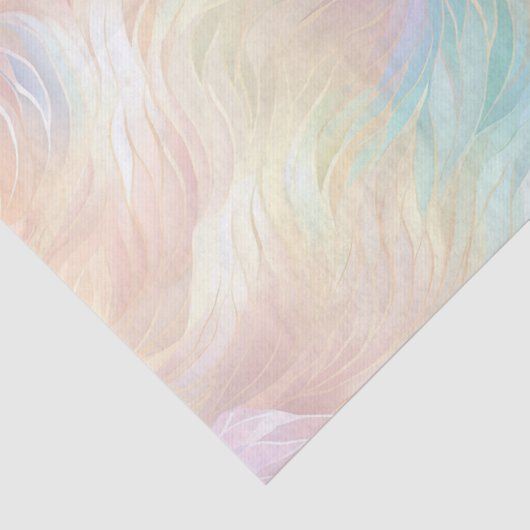 Angel Wings Aqua Blauw Roze Tissuepapier (Detail)