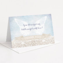 Angel Wings Baby shower of Doop Dank u Notities