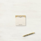 Angel Wings Beige Post-it® Notes (Op bureau)