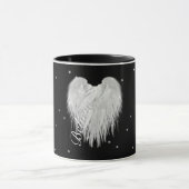 ANGEL WINGS 'Believe' Heart Black Starry Mok (Midden)