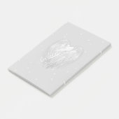 ANGEL WINGS 'Believe' Magic Heart Post-it® Notes (Schuin)
