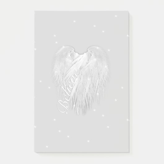 ANGEL WINGS 'Believe' Magic Heart Post-it® Notes (Voorkant)