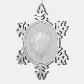 ANGEL WINGS 'Believe' Magic Heart Tin Sneeuwvlok Ornament (Rechts)