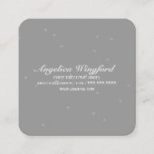 ANGEL WINGS 'Believe' Magic Heart Vierkante Visitekaartje (Achterkant)