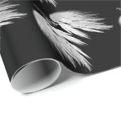ANGEL WINGS Black Heavenly Holly Monogram Cadeaupapier (Rol Hoek)