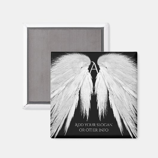 ANGEL WINGS Black Magneet (Voorkant / Achterkant)