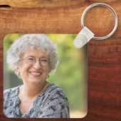 Angel Wings Black Memorial Foto Sleutelhanger (Achterkant)