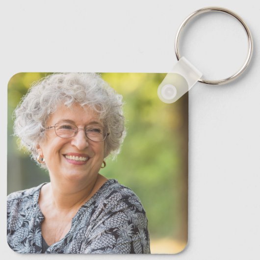 Angel Wings Black Memorial Foto Sleutelhanger (Achterkant)