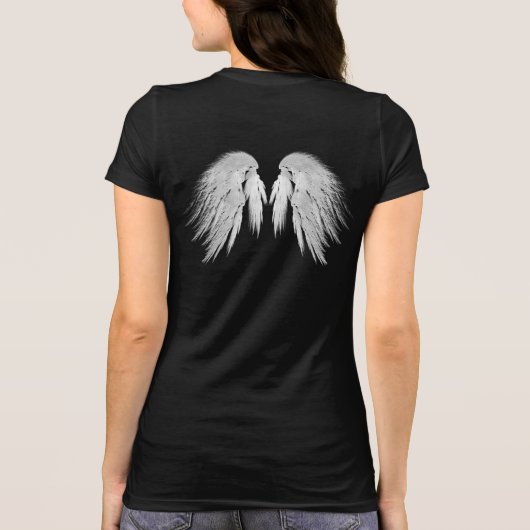 ANGEL WINGS Black T-shirt (Achterkant)
