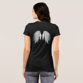 ANGEL WINGS Black T-shirt (Achterkant volledig)