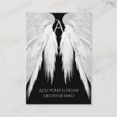 Angel Wings Black Visitekaartje (Voorkant)