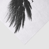 ANGEL WINGS Black + White Monogram Tissuepapier (Detail)