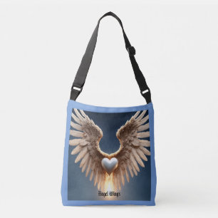 Angel Wings Blue Canvas tas