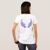 Angel Wings Blue Women's T-Shirt (Achterkant volledig)