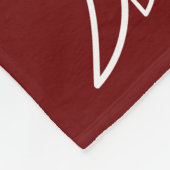 Angel Wings Bourgondië Custom Foto Memorial Gift Fleece Deken (Hoek)