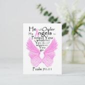 Angel Wings Briefkaart (Staand voorkant)