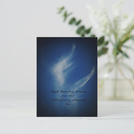 Angel Wings Briefkaart (Staand voorkant)