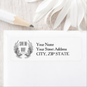 Angel Wings Bruiloft Retouradres Labels (Insitu)